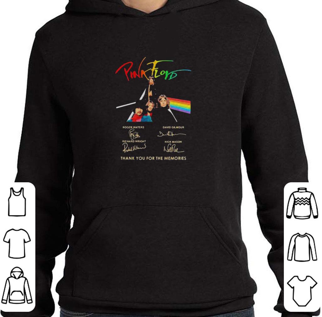 Funny Pink Floyd Band Signatures Thank You For The Memories shirt