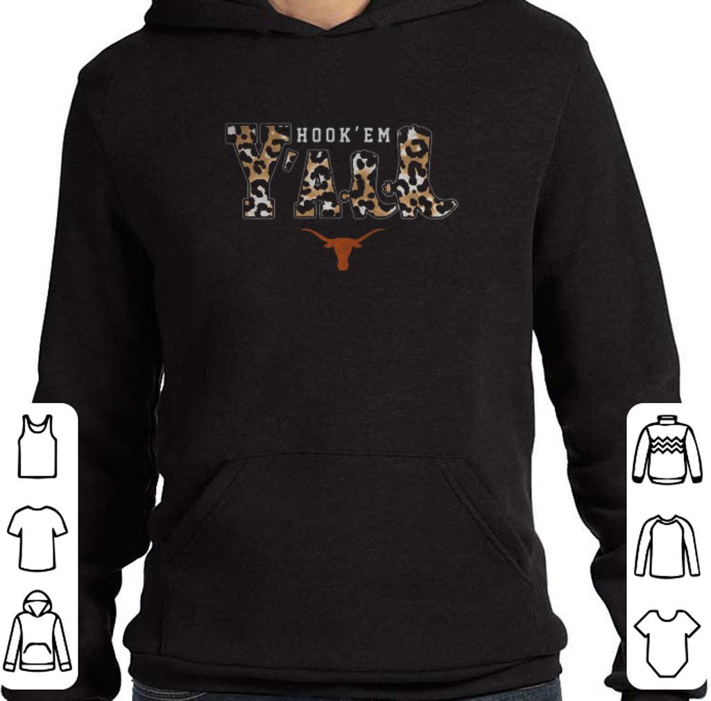 Nice Leopard Hook ’em Texas Longhorn shirt