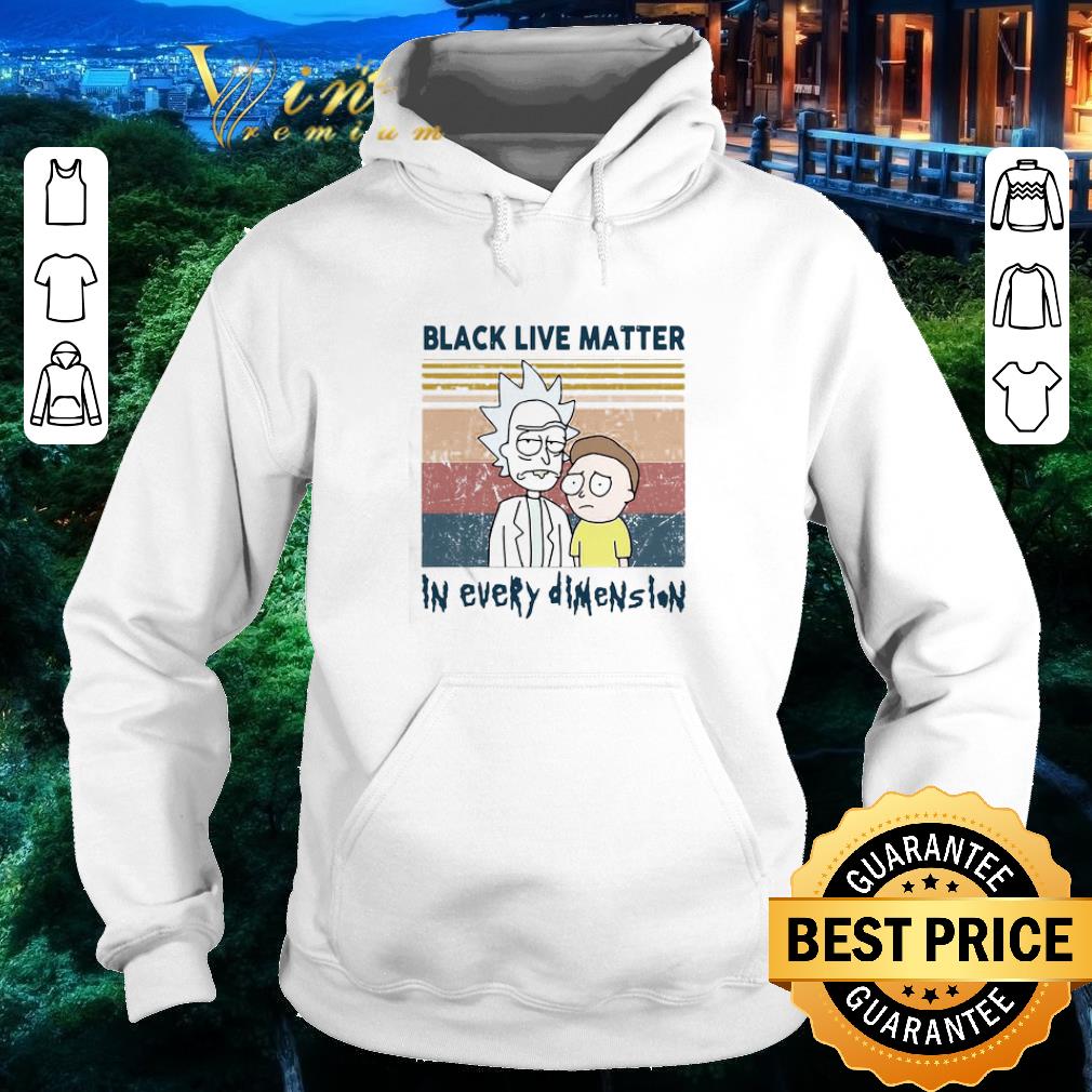Nice Vintage Rick And Morty Black Live Matter In Every Dimenslon shirt