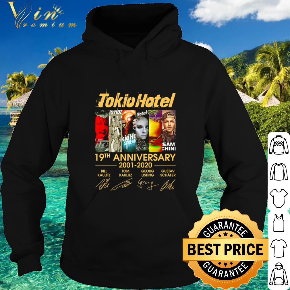 Cool Tokio Hotel Band 19th Anniversary 2001-2020 signatures shirt