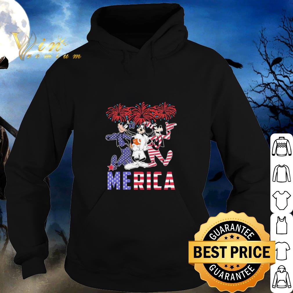 Official Firework Disney Goofy Dog Merica American Flag Independence Day shirt