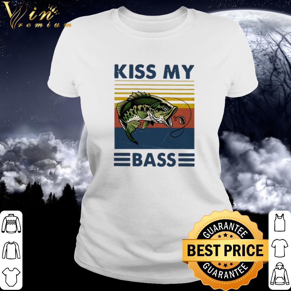 Official Fishing Hook Kiss My Bass Version Vintage shirt, hoodie
