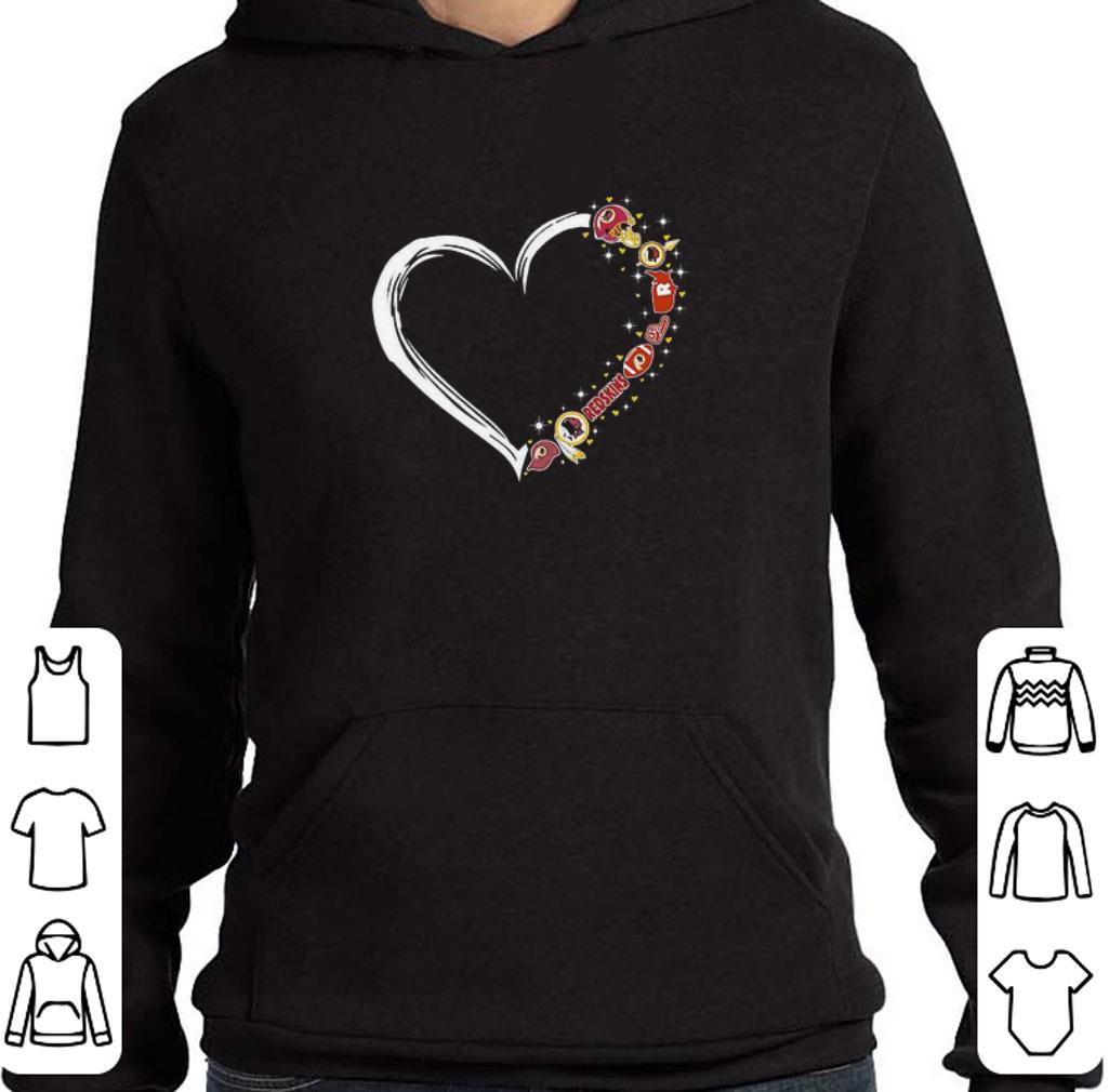 Pretty Love Washington Redskins Logo Heart shirt