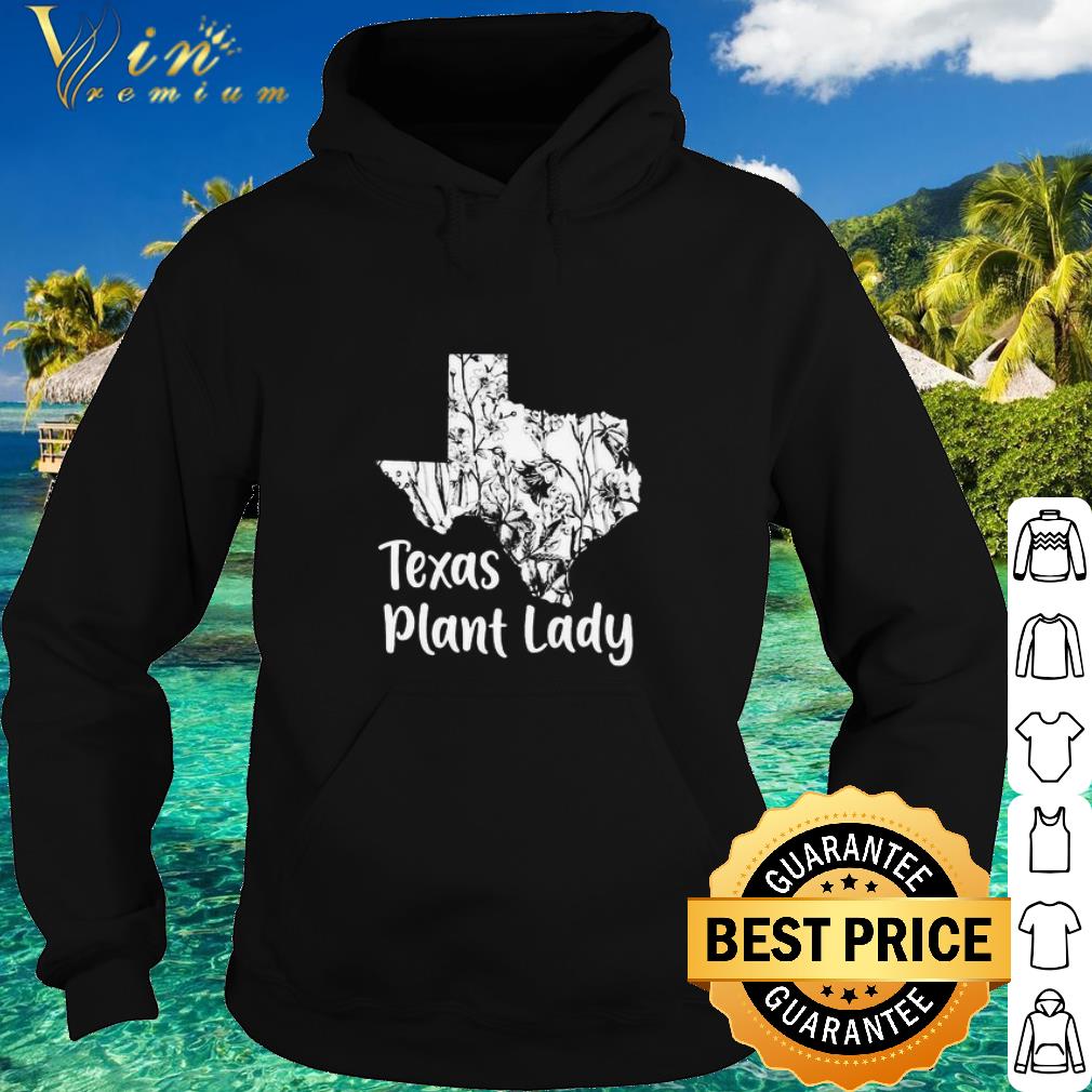 Cool Map Texas Plant Lady Flower shirt