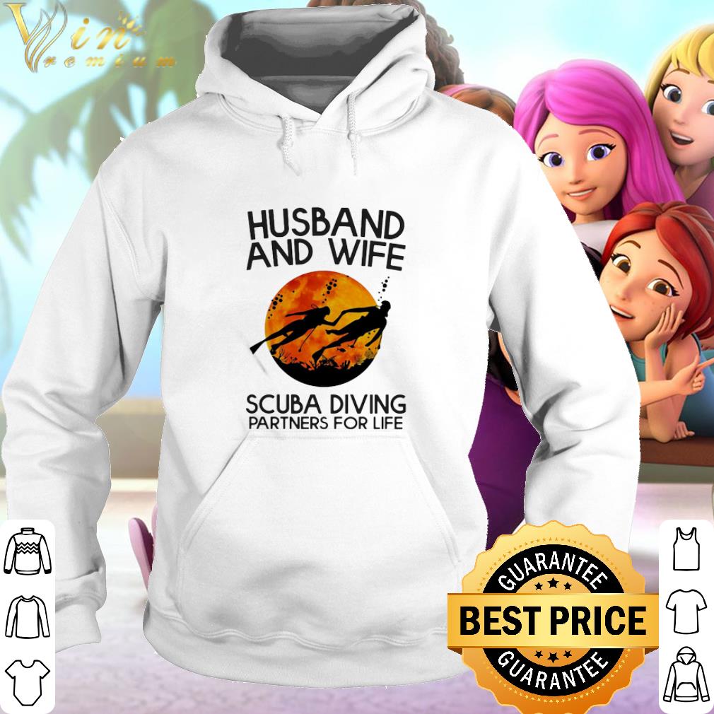 Top Husband and wife scuba diving partners for life sunset shirt