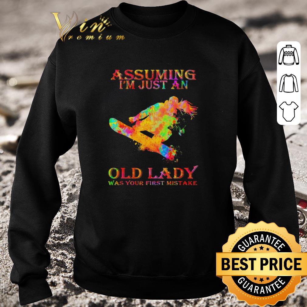 Premium Windsurfing Assuming I’m Just An Old Lady Was Your First Mistake shirt