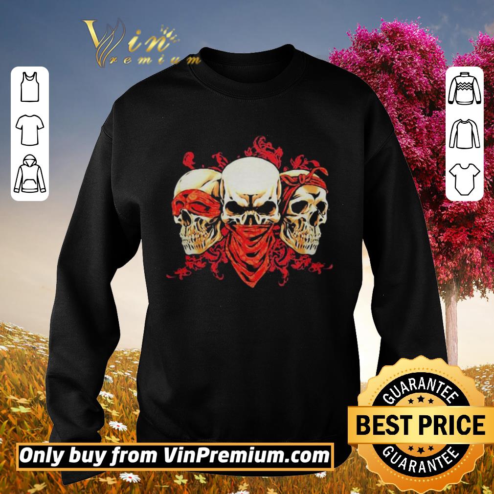 Top Three Skull fire shirt