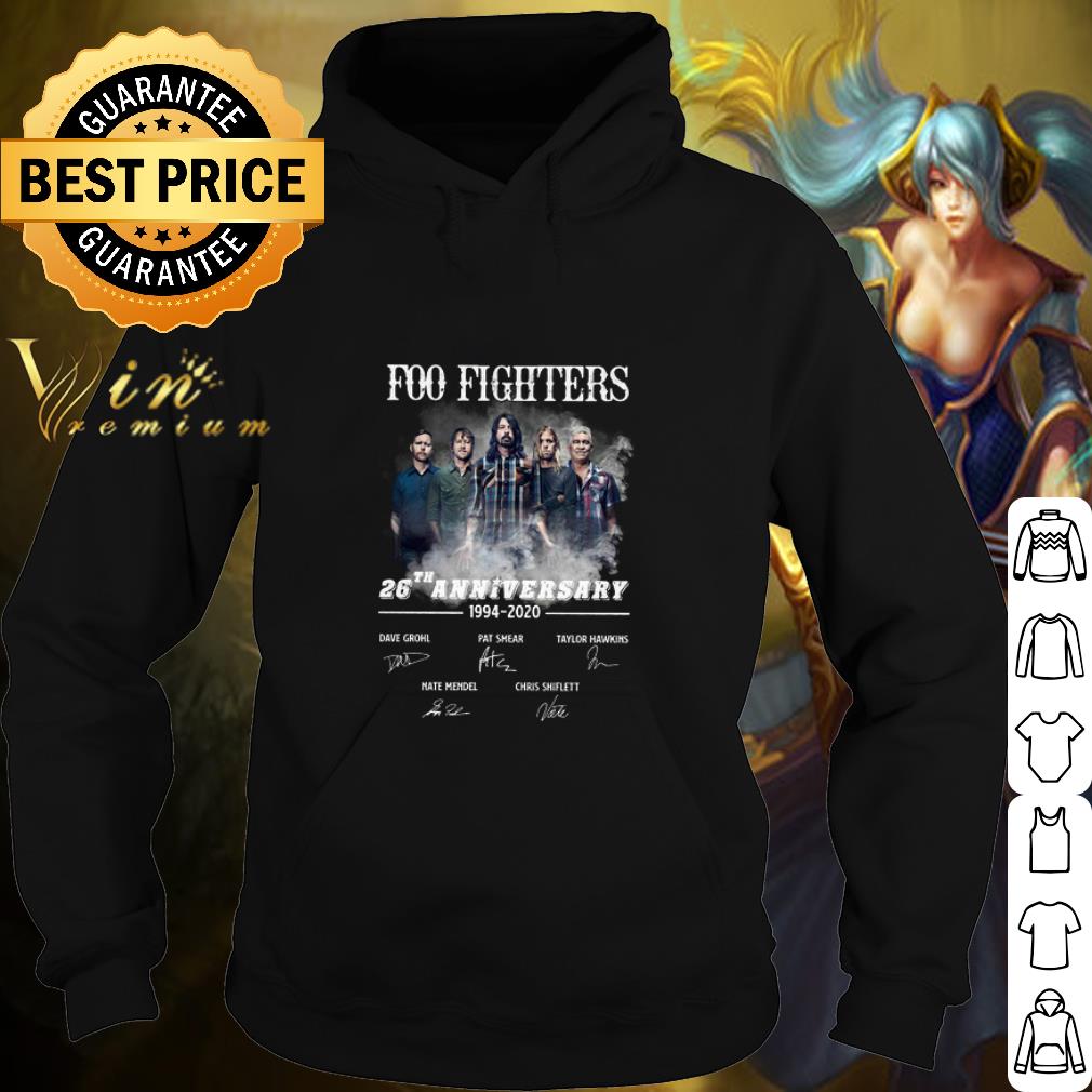 Premium Dave Grohl Foo Fighters 26th Anniversary 1994 2020 Signatures shirt