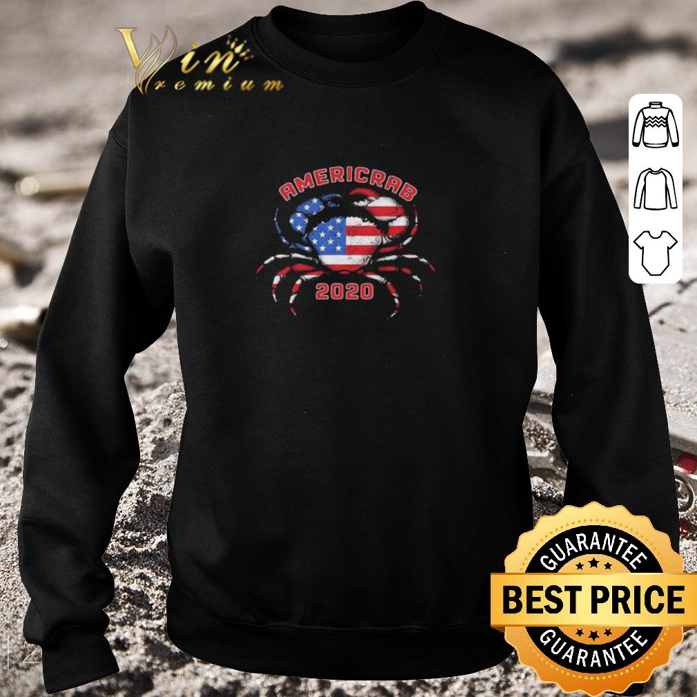 Awesome Crab Americrab 2020 Flag 4th Of July Independence Day shirt