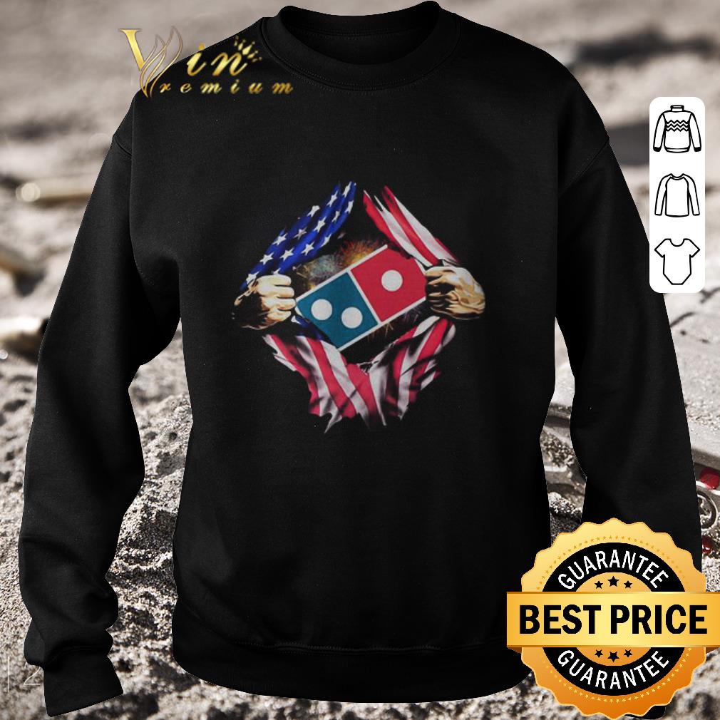 Awesome Logo Domino Inside Me American Flag 4th Of July shirt