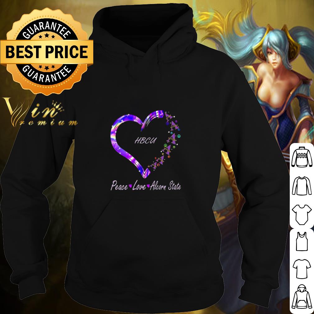 Official HBCU peace love Alcorn State Braves shirt