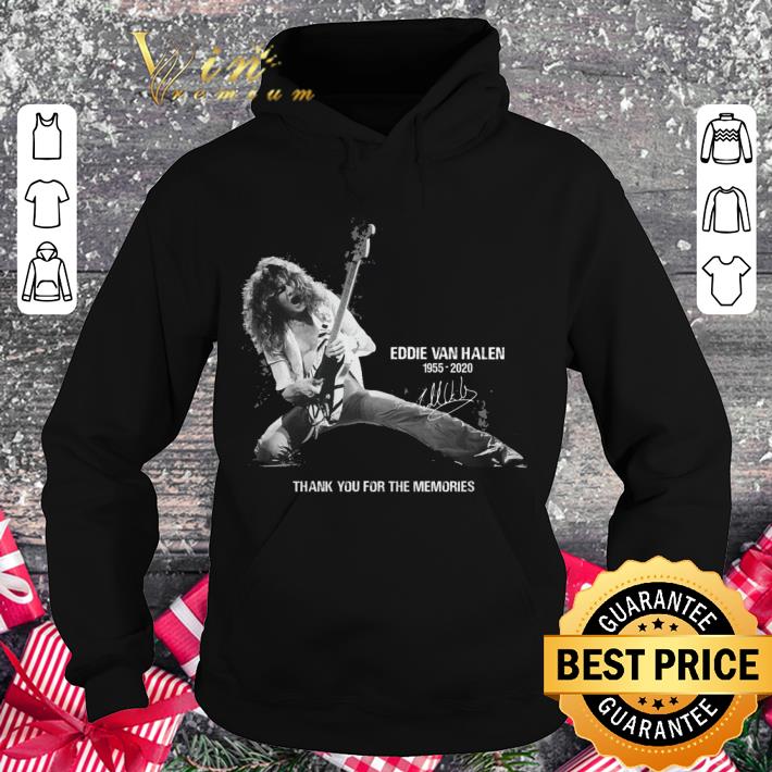 Hot Rest In Peace Eddie Van Halen 1955-2020 thank you for the memories shirt