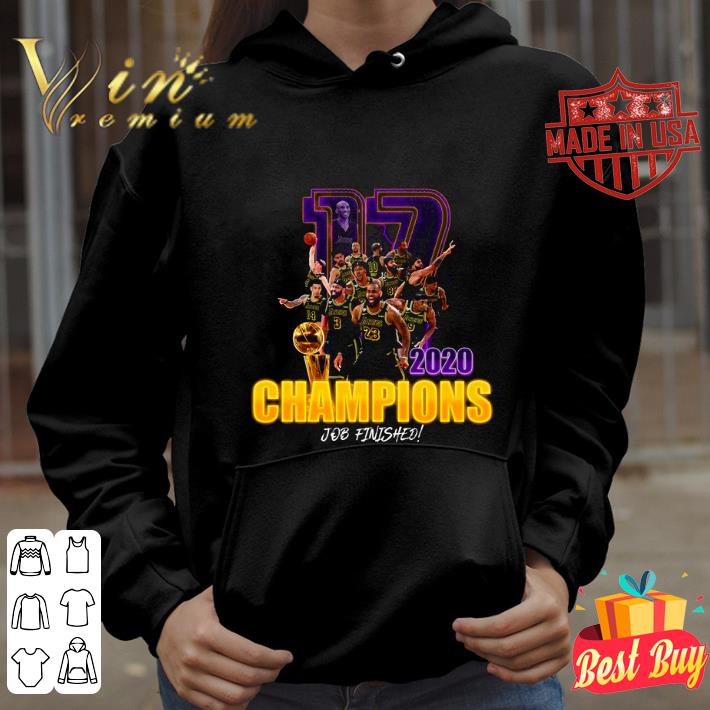 Premium 17 Lakers Team 2020 Champions job finished shirt