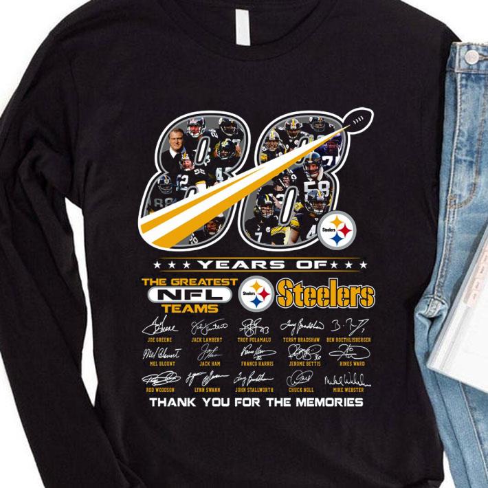 Funny Pittsburgh Steelers 88 Years Of The Greatest NFL Teams Steelers shirt