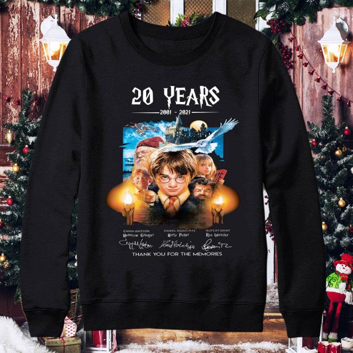 Thank You Memories Harry Potter 20 Years 2001-2021 Signatures shirt