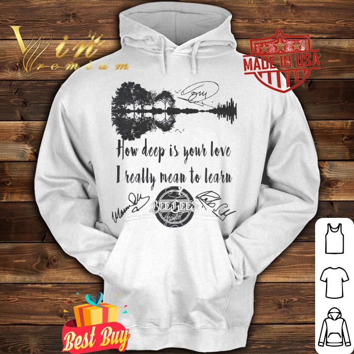 Guitar Lake How Deep Is Your Love Bee Gees Signatures shirt