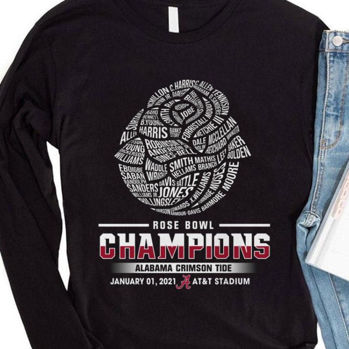 Best Name Player 2021 Rose Bowl Champions Alabama Crimson Tide AT&T Stadium shirt