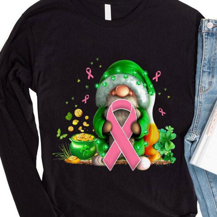 Gnome Breast Cancer Awareness St. Patrick's day shirt