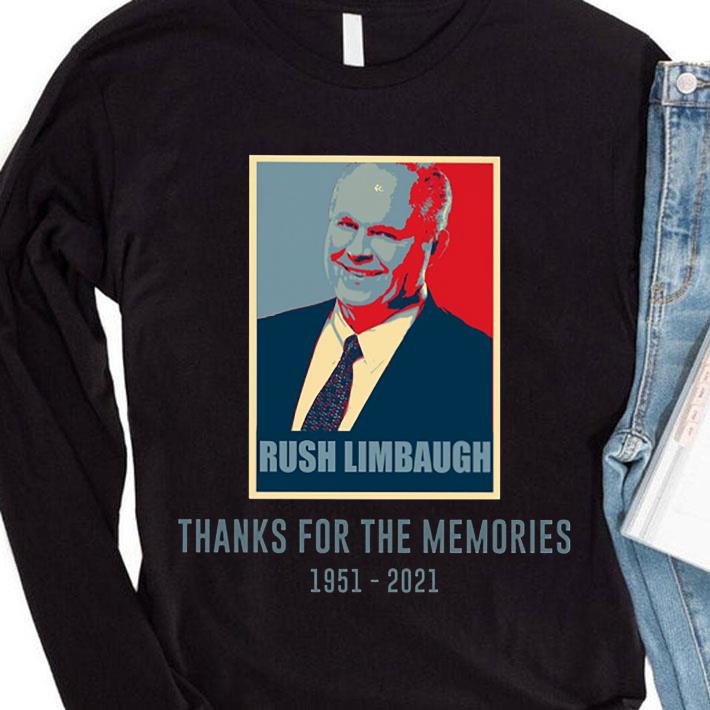 Rush Limbaugh thank for the memories 1951-2021 vintage art shirt