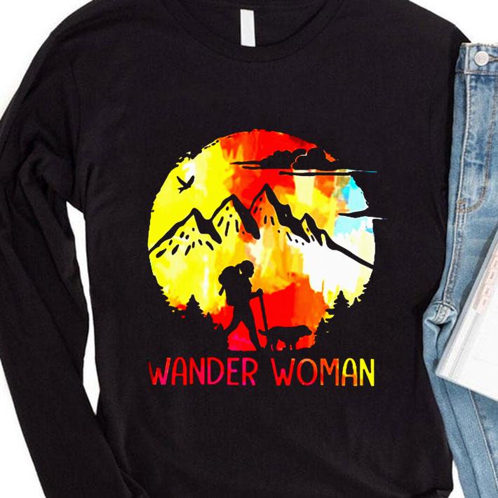 2021 Hiking Girl With Dog Wander Woman shirt