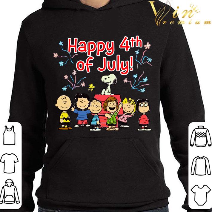 Peanuts all character Happy 4th of july shirt