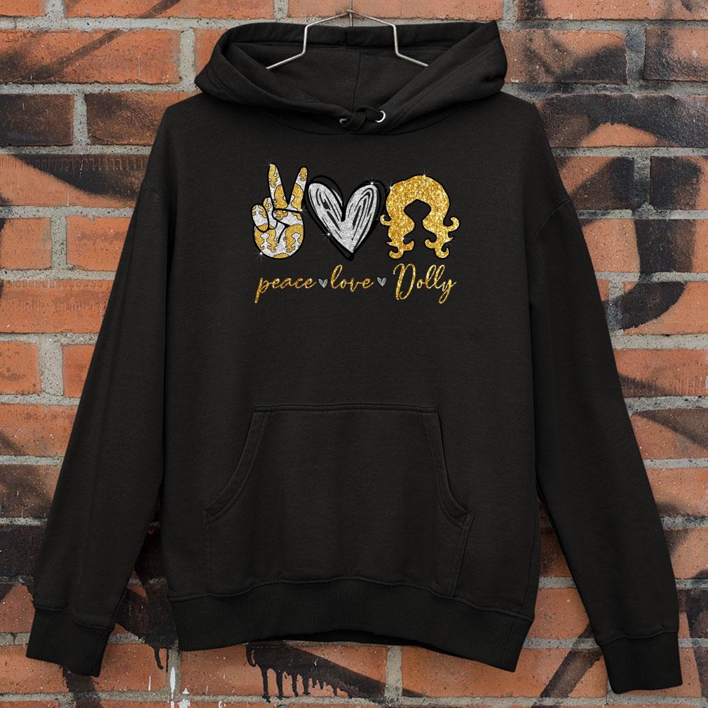 Glitter Peace Love Dolly Parton shirt