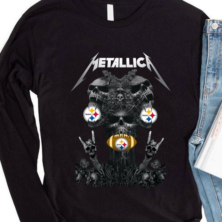 Skulls Metallica Pittsburgh Steelers shirt
