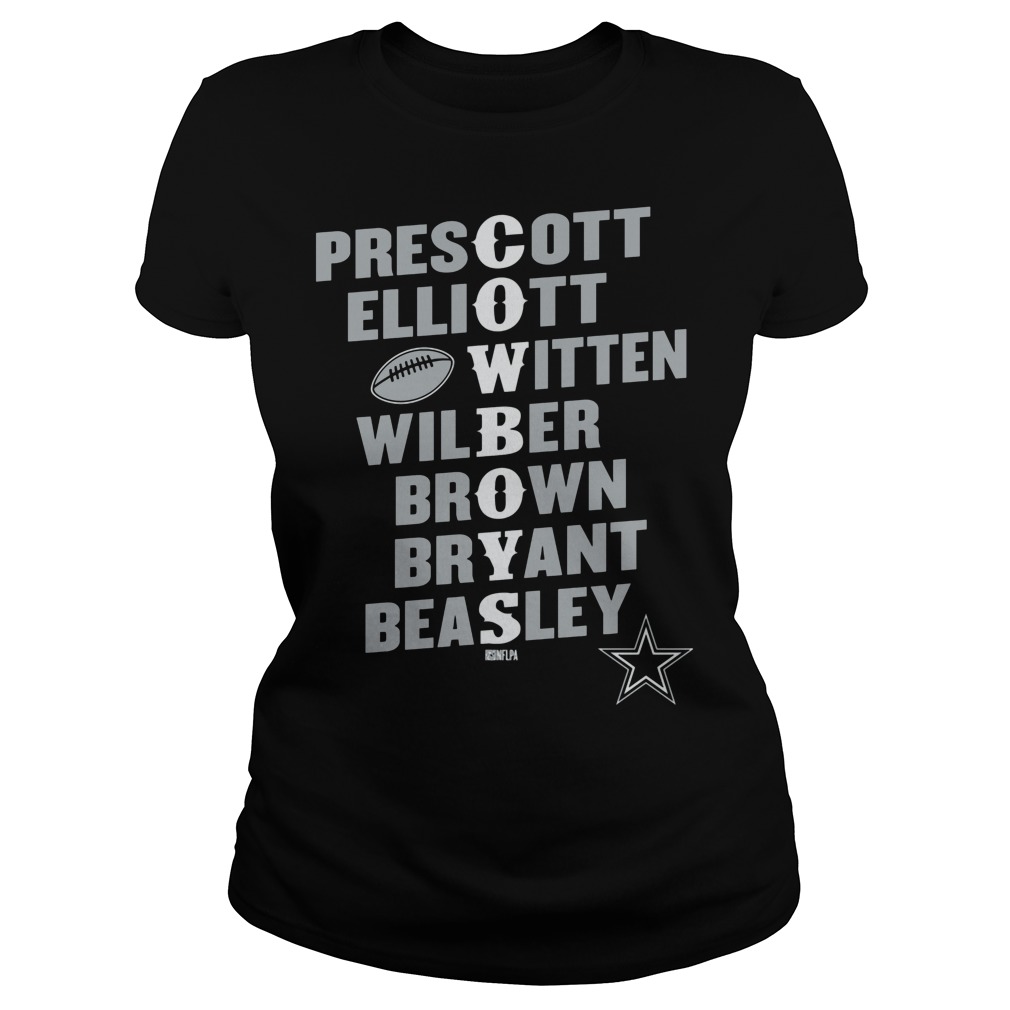 Dak Prescott Players in Team Name Shirt 6 Dak Prescott Players In Team Name Ladies Tee