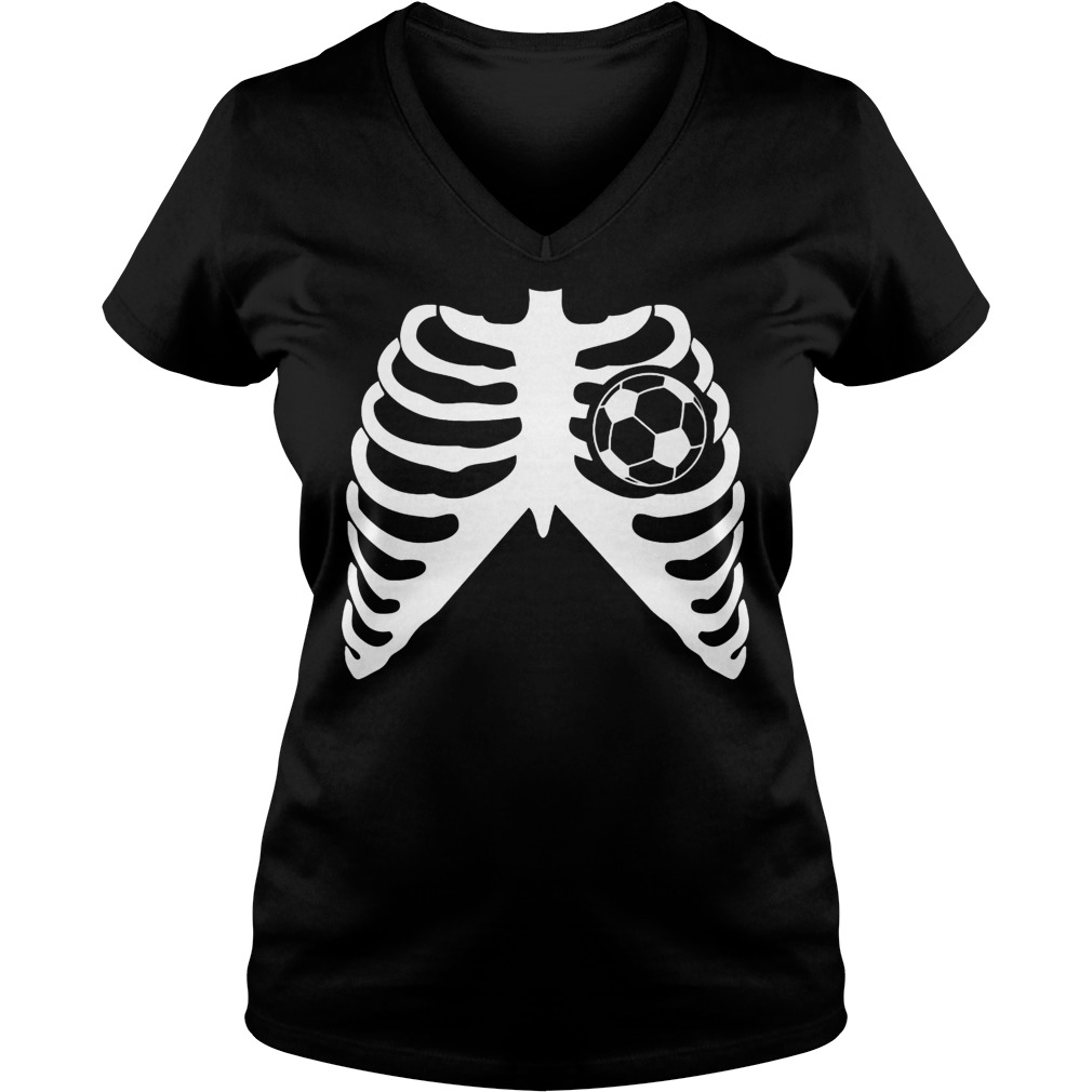 My Heart Beats For Soccer Shirt 5 My Heart Beats For Soccer Ladies Vneck