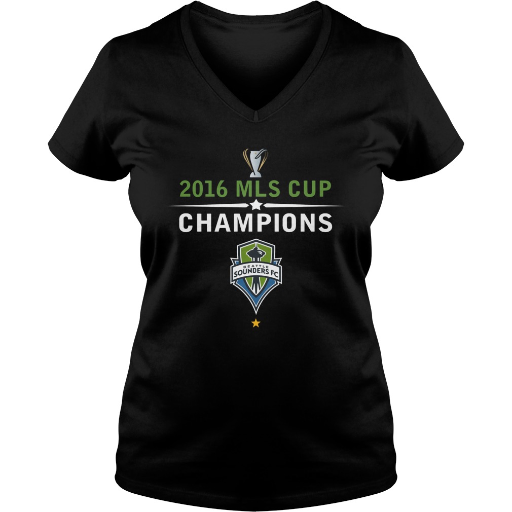 Seattle Sounders FC 2016 MLS Cup Champions Shirt 5 Seattle Sounders Fc2016 Mls Cup Champions Ladies Vneck