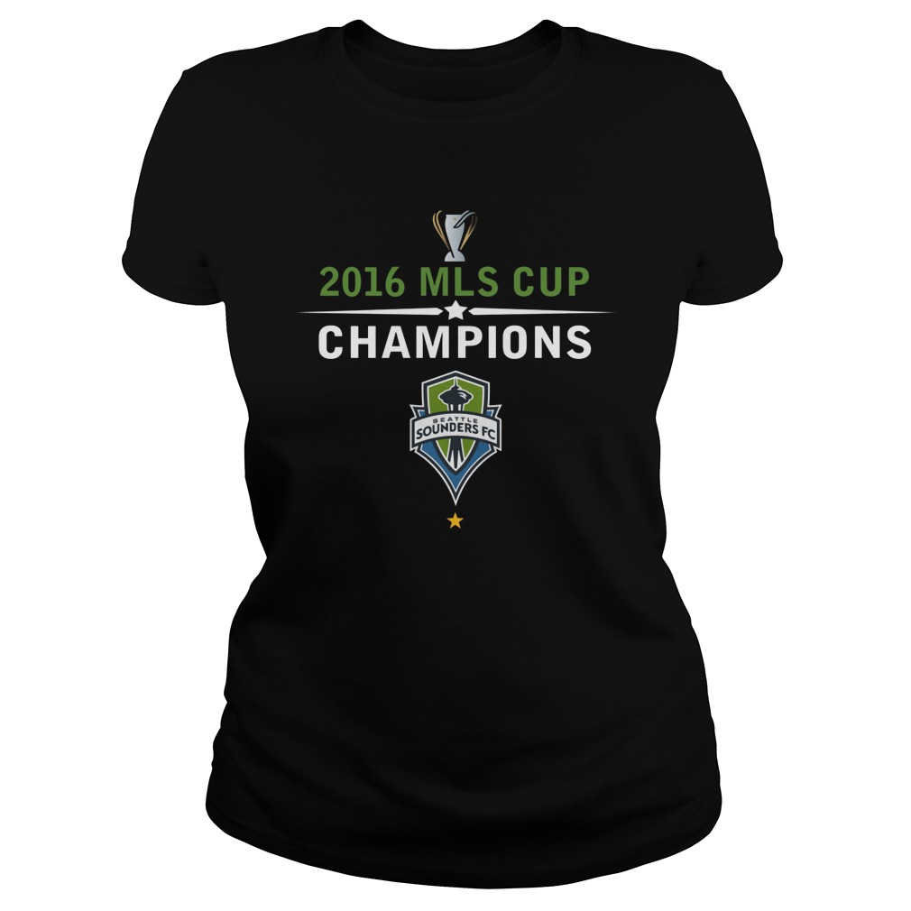Seattle Sounders FC 2016 MLS Cup Champions Shirt 6 Seattle Sounders Fc2016 Mls Cup Champions Laides Tee