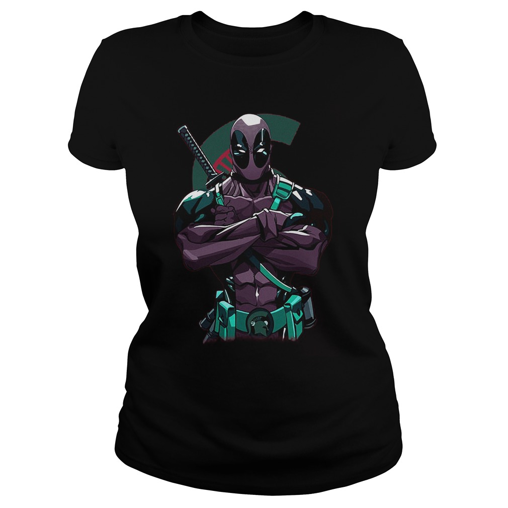 Giants Deadpool Michigan State Spartans Shirt 6 Giants Deadpool Michigan State Spartans Ladies Tee