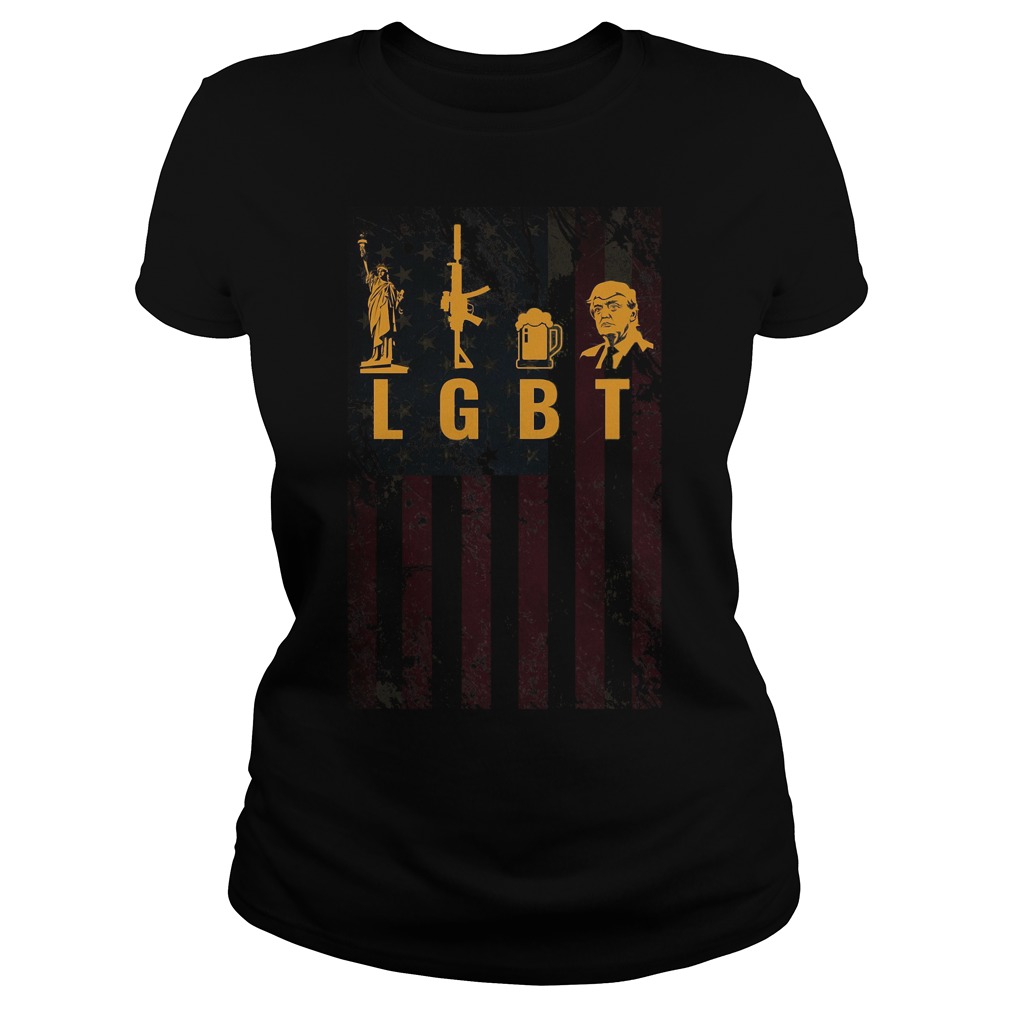 LGBT Liberty Guns Beer Trump Support Shirt 6 Lgbt Liberty Guns Beer Trump Support Ladies Tee