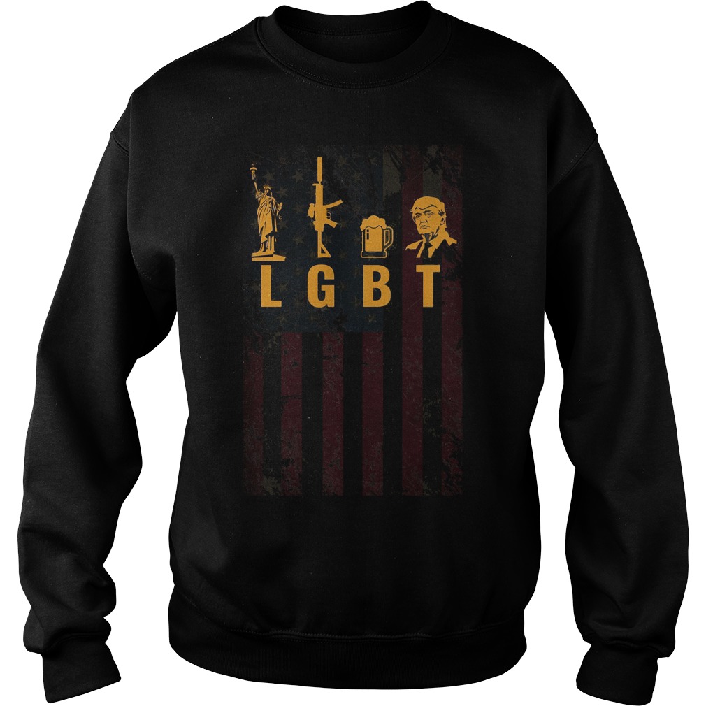 LGBT Liberty Guns Beer Trump Support Shirt 3 Lgbt Liberty Guns Beer Trump Support Sweater