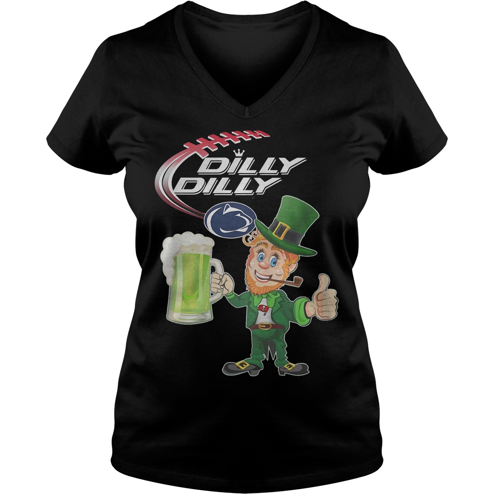 Penn State Nittany Lions Dilly Dilly leprechaunSt patricks day shirt 5 Penn State Nittany Lions Dilly Dilly Leprechaunst Patricks Day Shirt Ladies Vneck