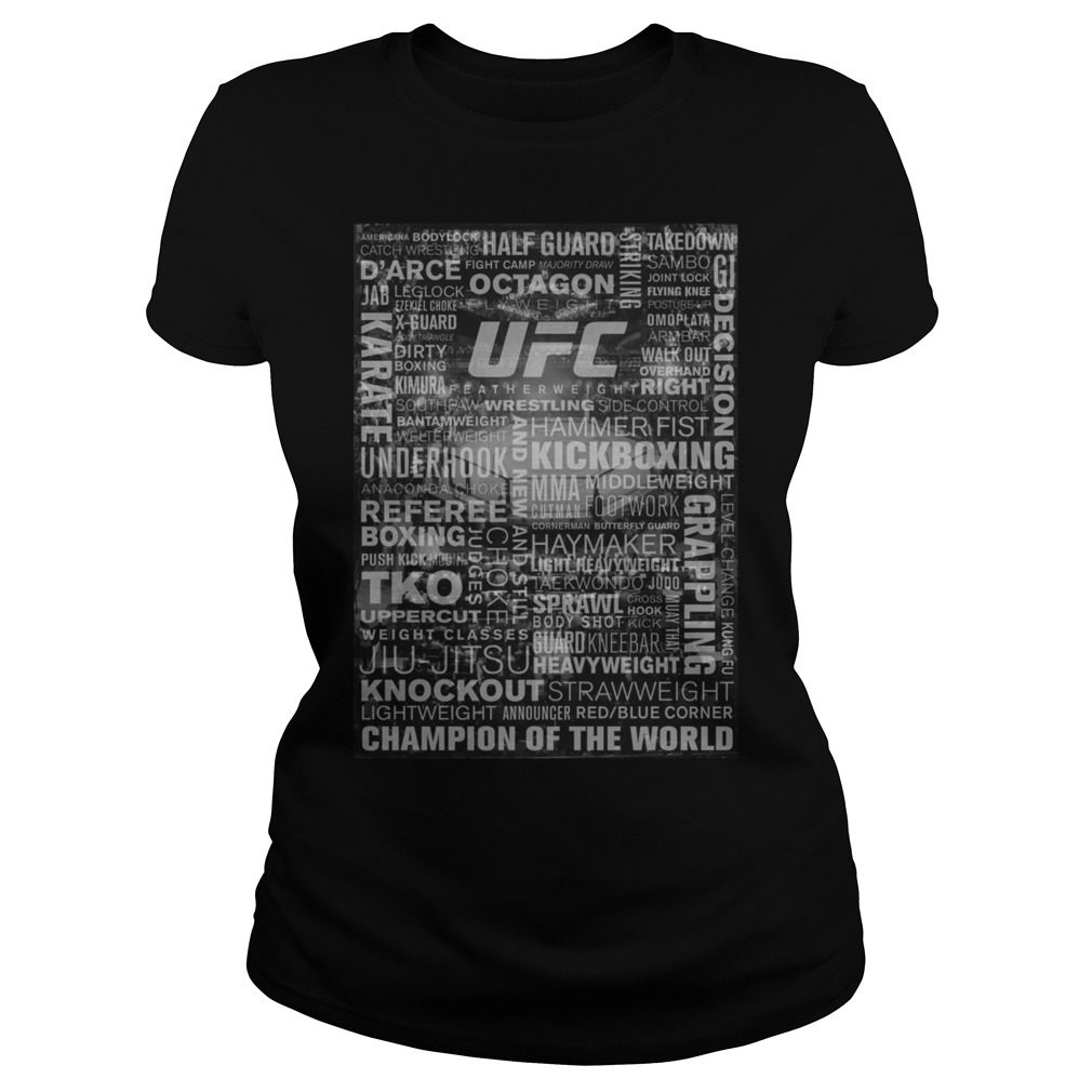 UFC Terminology All Over Print Shirt 6 Ufc Terminology All Over Print Laides Tee