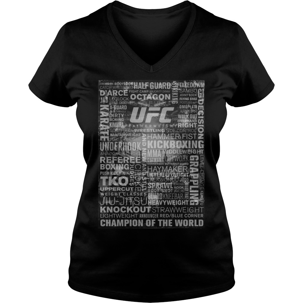 UFC Terminology All Over Print Shirt 5 Ufc Terminology All Over Print Vneck