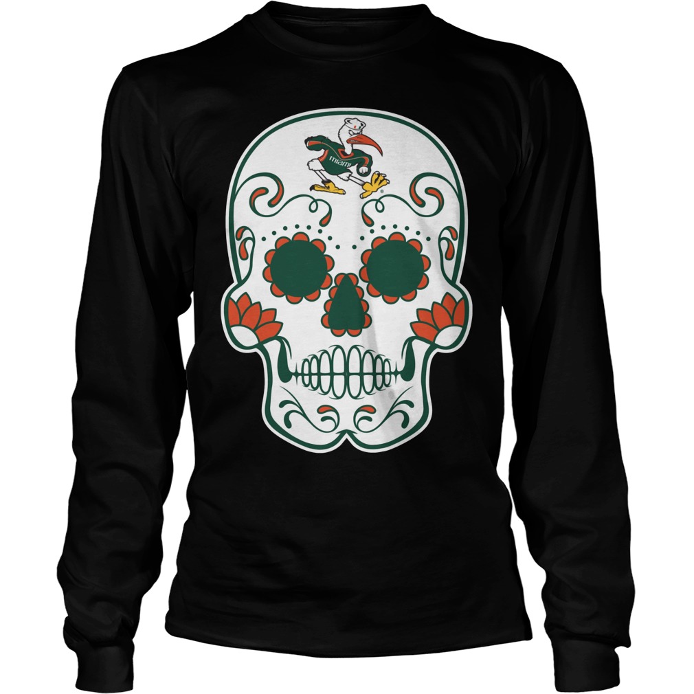 Miami Hurricanes Sugarskull Shirt 3 Miami Hurricanes Sugarskull Longsleeve