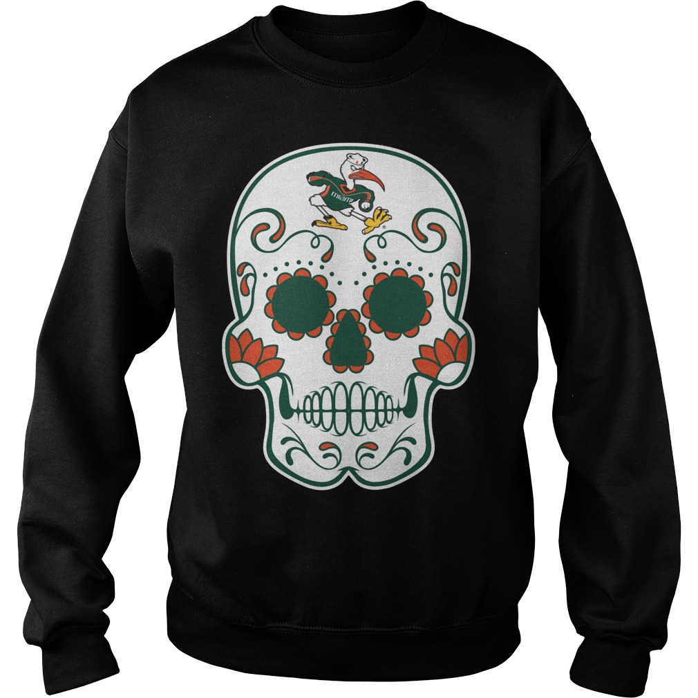 Miami Hurricanes Sugarskull Shirt 4 Miami Hurricanes Sugarskull Sweater