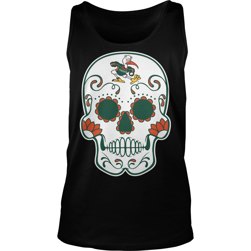Miami Hurricanes Sugarskull Shirt 7 Miami Hurricanes Sugarskull Tanktop