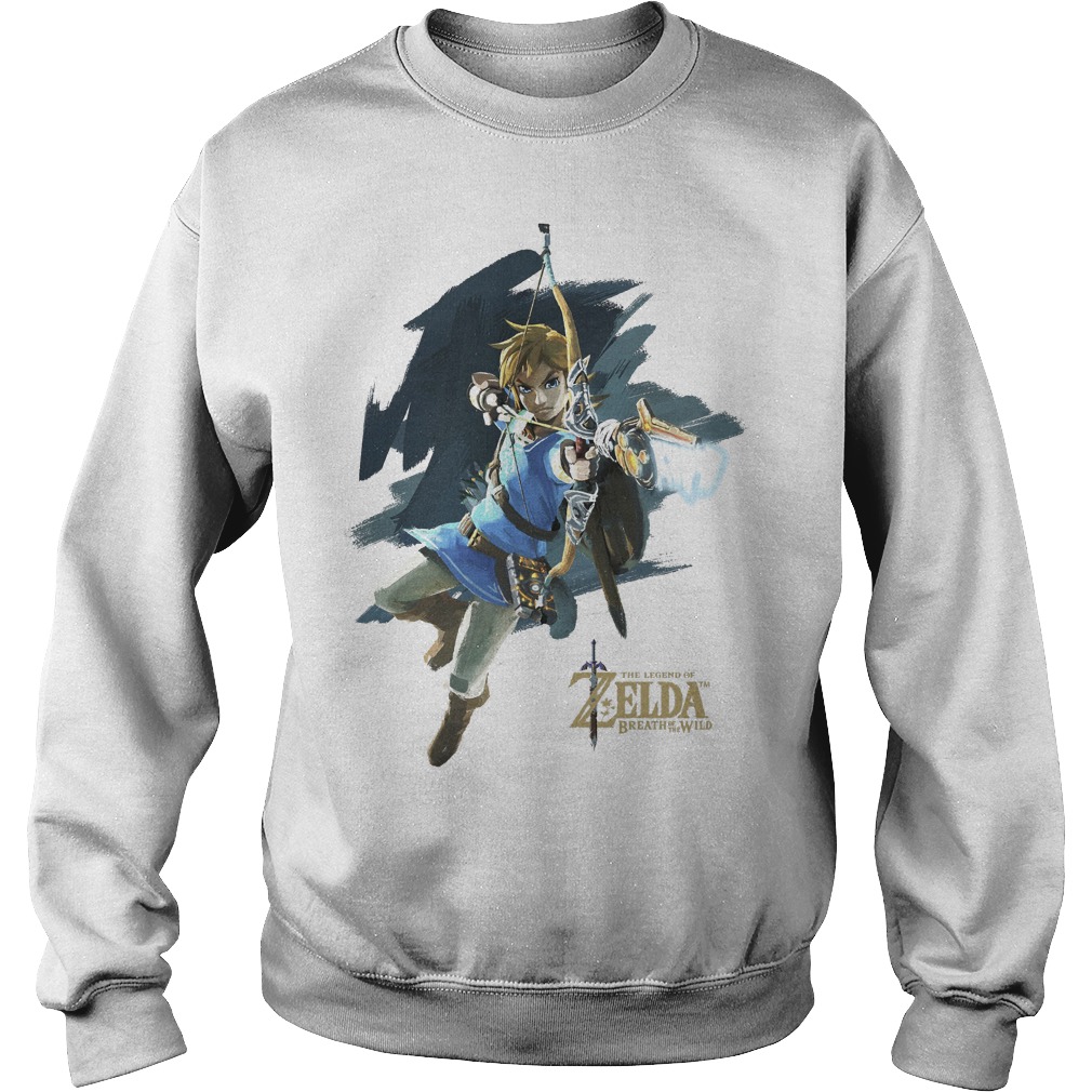Nintendo Zelda Breath Of The Wild Link Jump Shot Shirt 3 Nintendo Zelda Breath Of The Wild Link Jump Shot Sweater