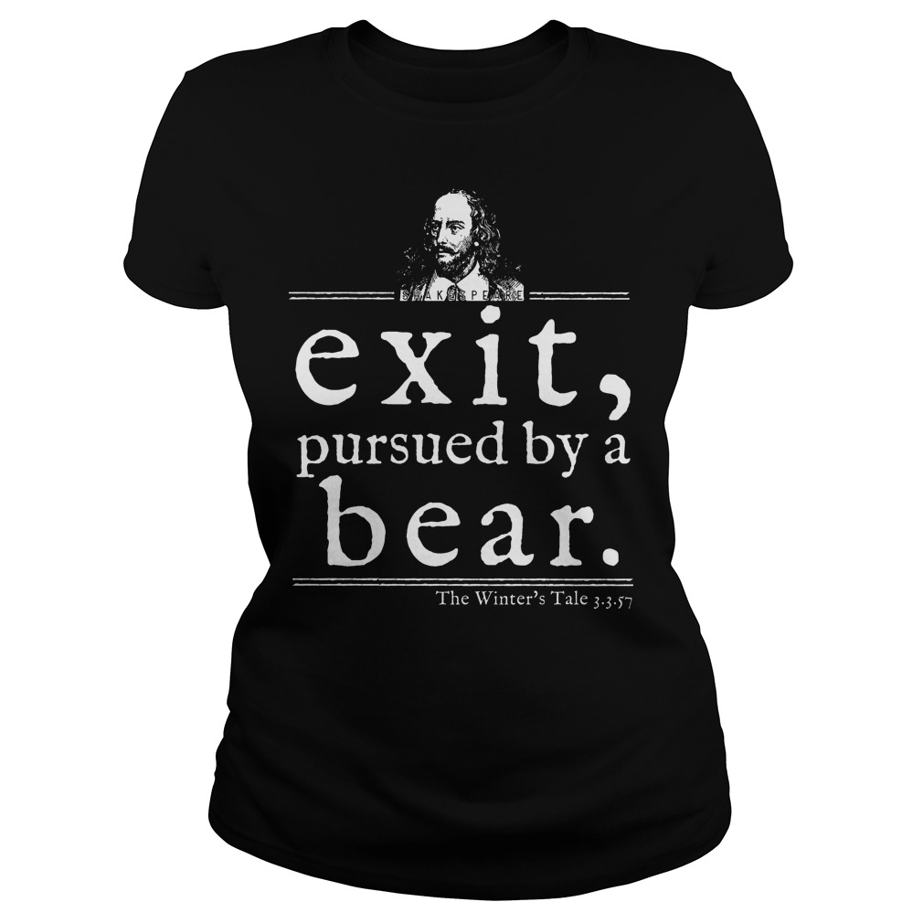 Shakespeare Exit Pursued By A Bear Shirt 6 Shakespeare Exit Pursued By A Bear Ladies