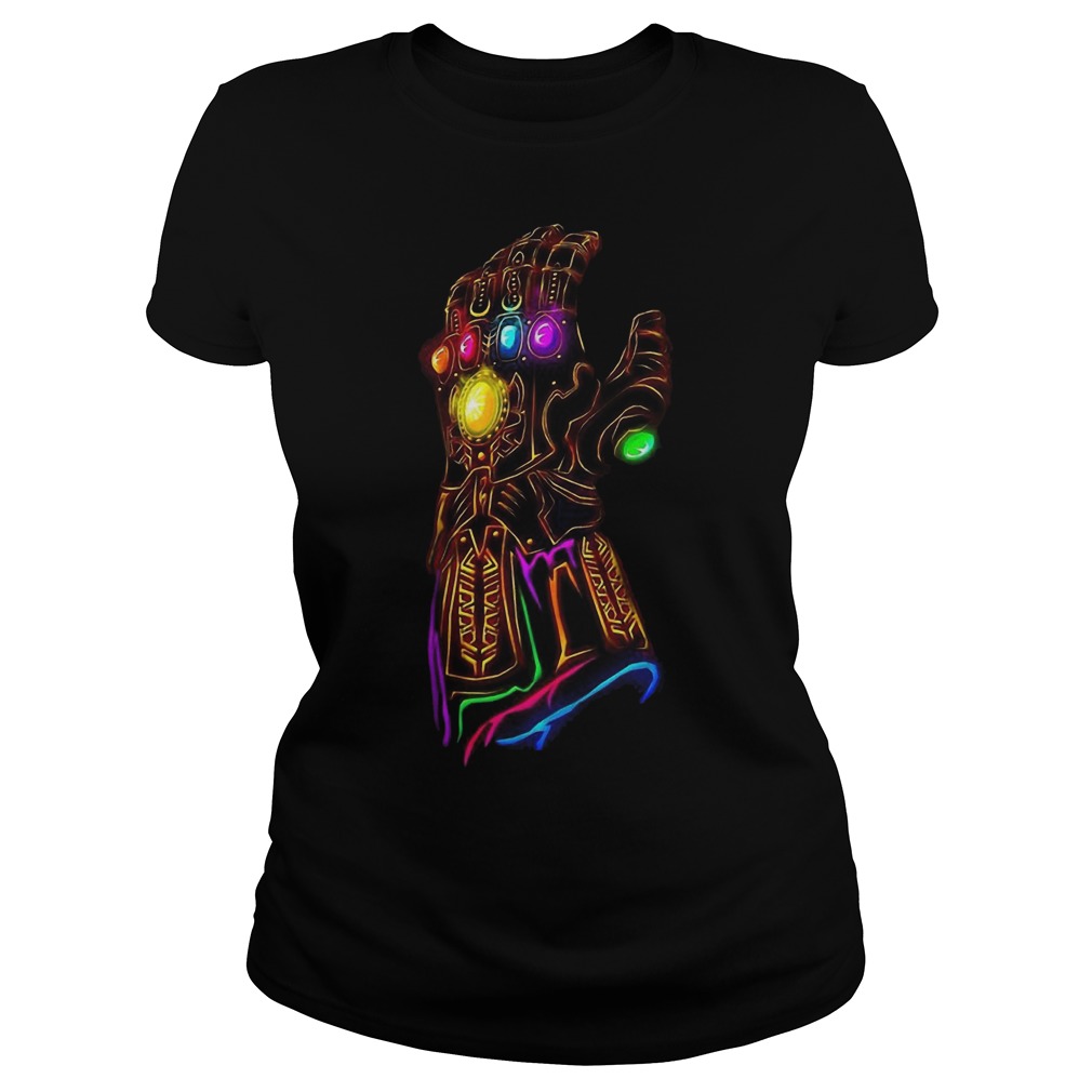 Avengers Infinity War-Infinity Gauntlet Of Thanos Shirt 7 Avengers Infinity War Infinity Gauntlet Of Thanos Ladies