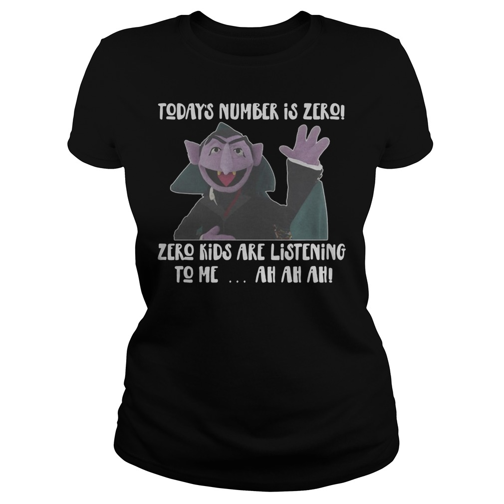 Count Von Today's Number Is Zero Shirt 7 Count Von Today's Number Is Zero Ladies
