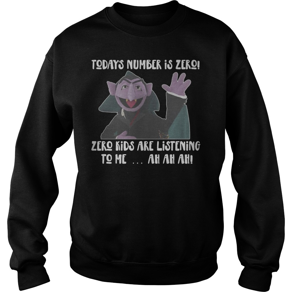 Count Von Today's Number Is Zero Shirt 3 Count Von Today's Number Is Zero Sweatre