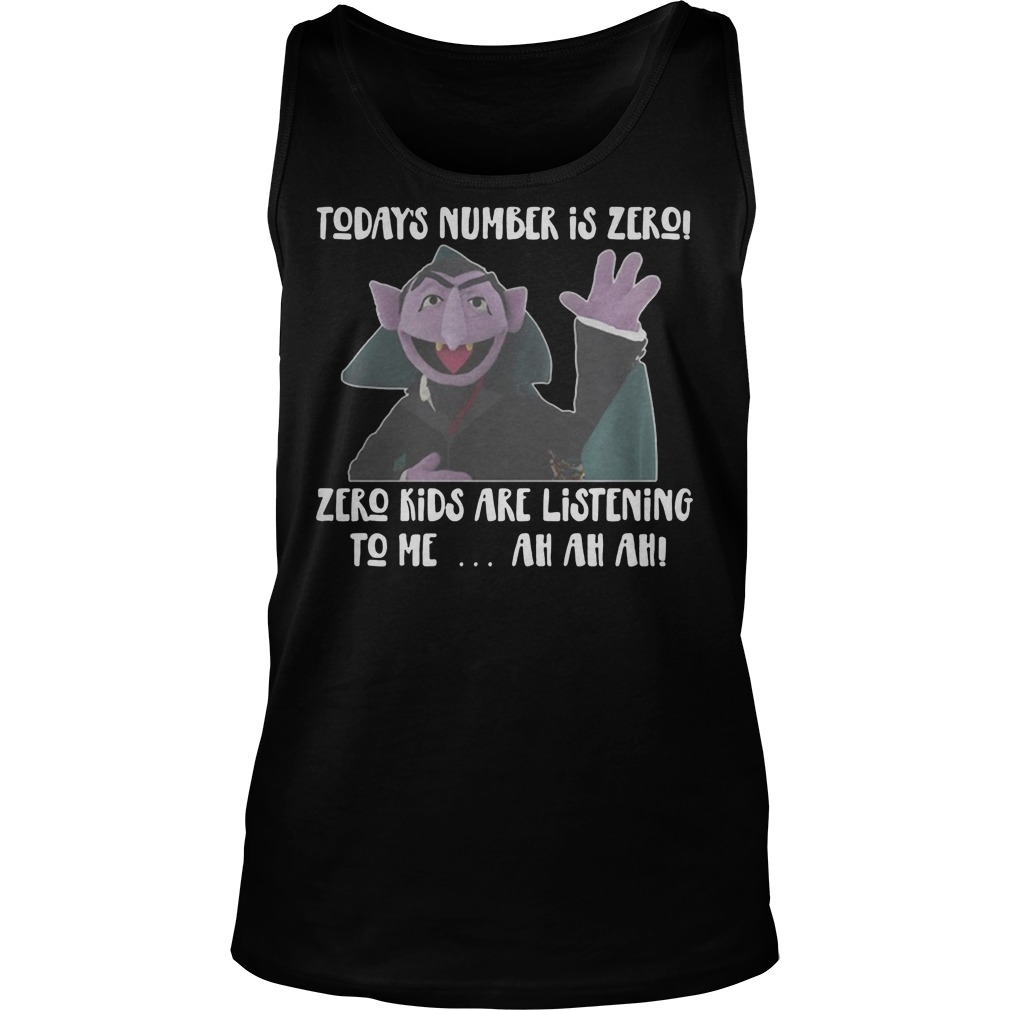 Count Von Today's Number Is Zero Shirt 6 Count Von Today's Number Is Zero Tanktop