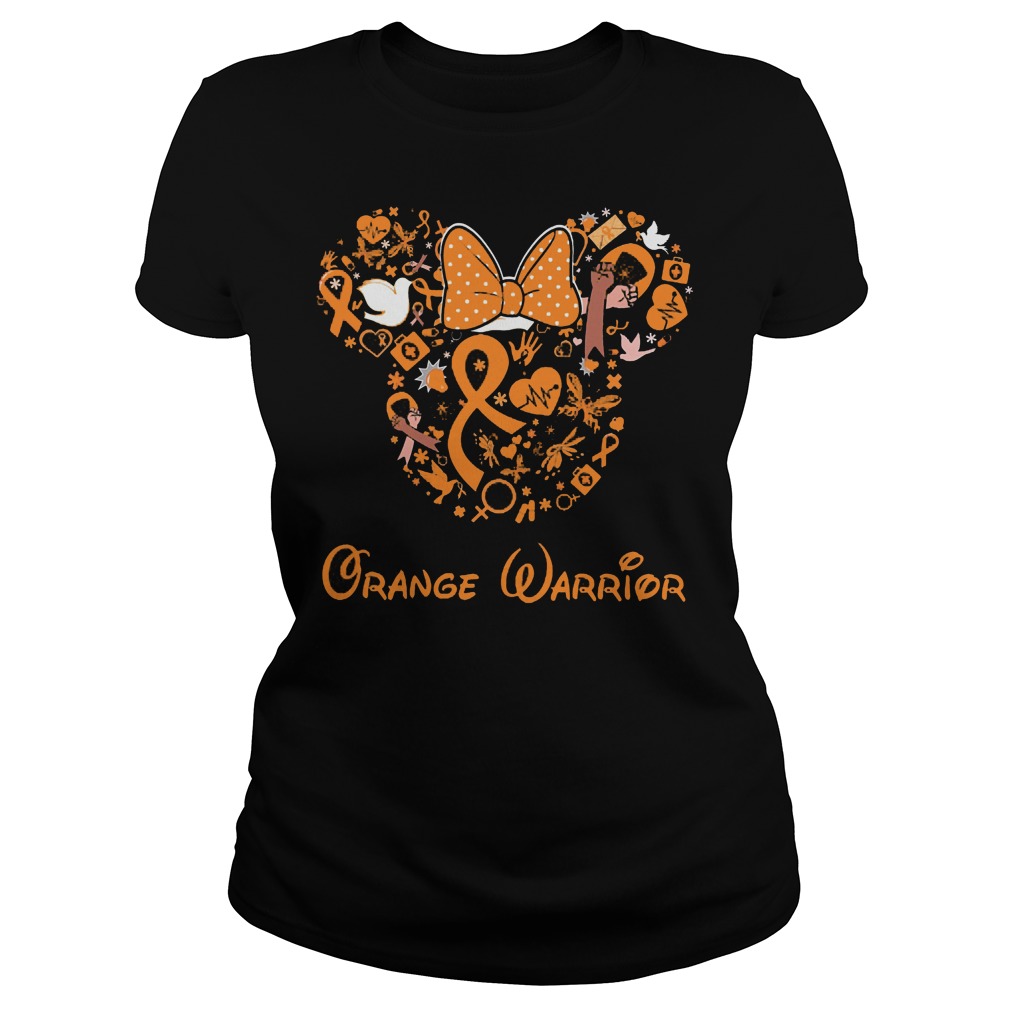 Mickey Mouse Orange Warrior Shirt 7 Mickey Mouse Orange Warrior Ladies