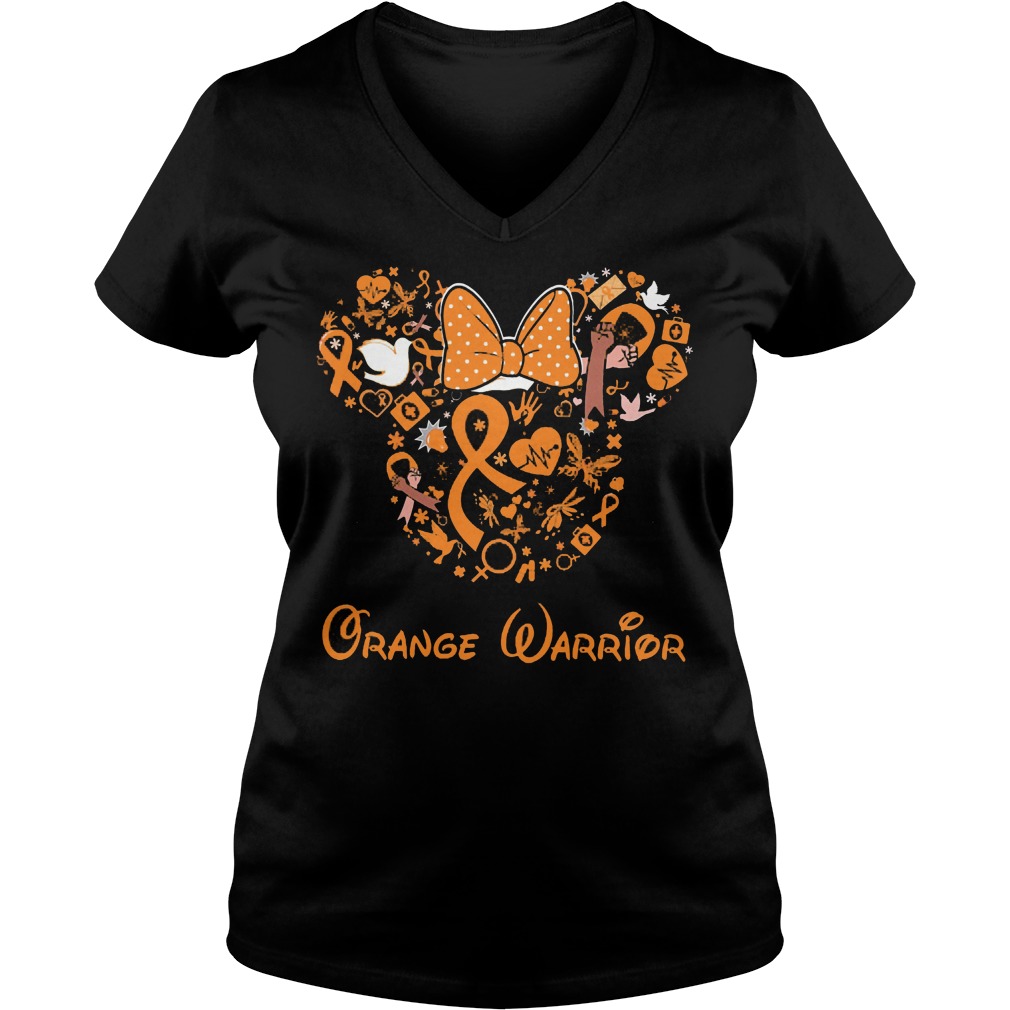 Mickey Mouse Orange Warrior Shirt 5 Mickey Mouse Orange Warrior V Neck