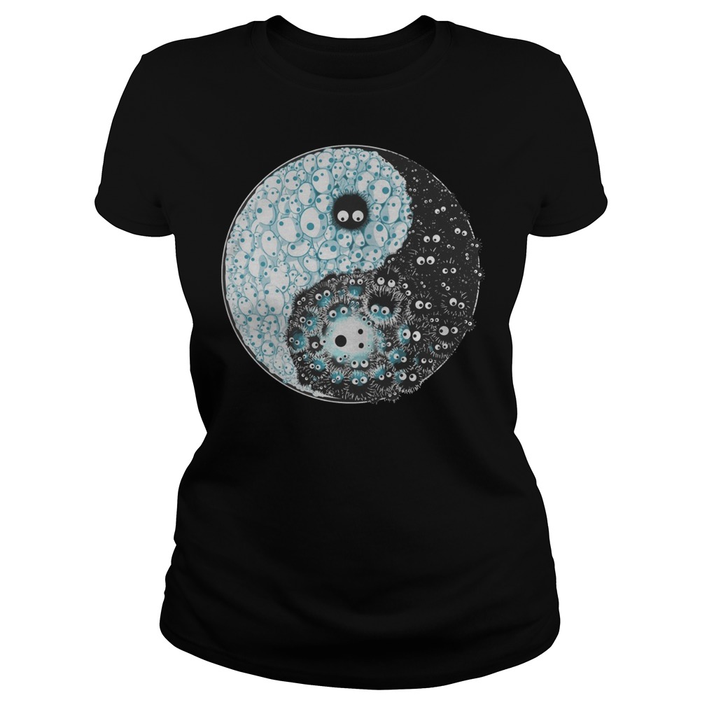 Studio Ghibli Kodama And Susuwatari Soot Sprites Yin Yang Shirt 7 Studio Ghibli Kodama And Susuwatari Soot Sprites Yin Yang Ladies