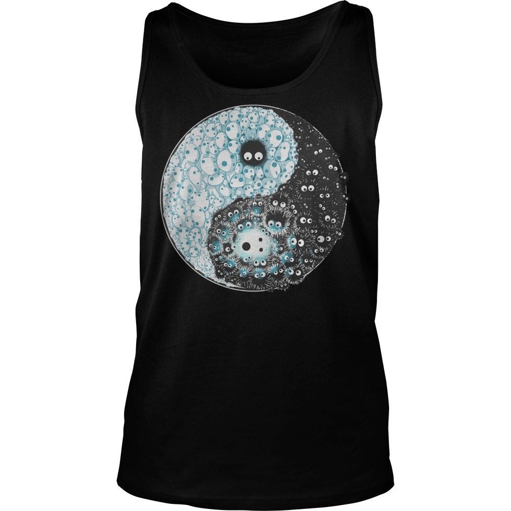 Studio Ghibli Kodama And Susuwatari Soot Sprites Yin Yang Shirt 6 Studio Ghibli Kodama And Susuwatari Soot Sprites Yin Yang Tanktop